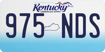 KY license plate 975NDS