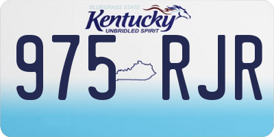 KY license plate 975RJR