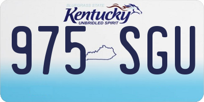 KY license plate 975SGU