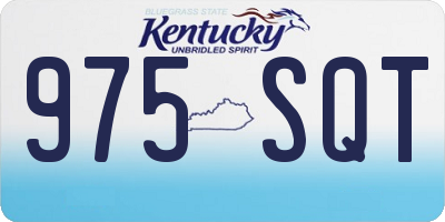 KY license plate 975SQT