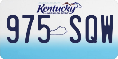 KY license plate 975SQW