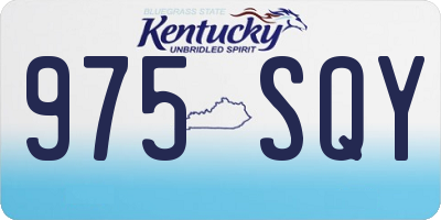 KY license plate 975SQY