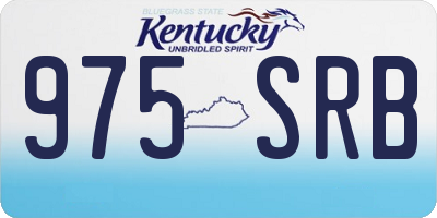 KY license plate 975SRB