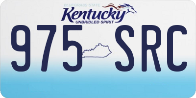 KY license plate 975SRC