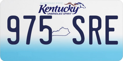 KY license plate 975SRE