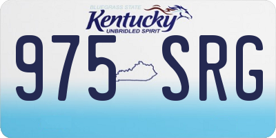 KY license plate 975SRG