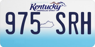 KY license plate 975SRH