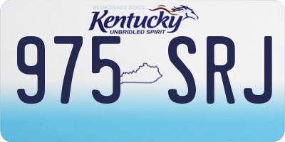 KY license plate 975SRJ