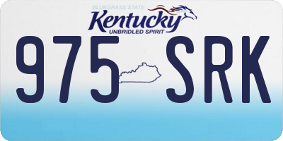 KY license plate 975SRK