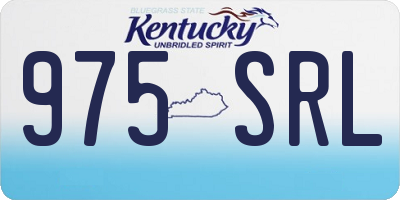 KY license plate 975SRL