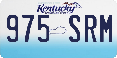 KY license plate 975SRM