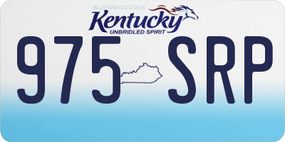 KY license plate 975SRP