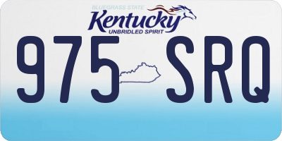 KY license plate 975SRQ