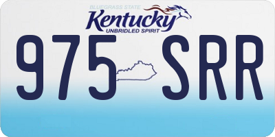 KY license plate 975SRR