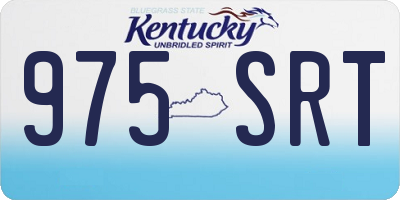KY license plate 975SRT