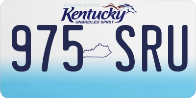 KY license plate 975SRU