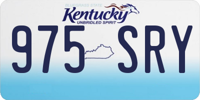 KY license plate 975SRY
