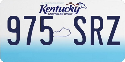 KY license plate 975SRZ