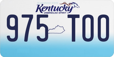 KY license plate 975TOO