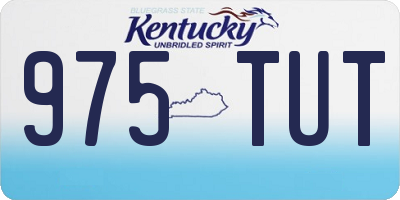 KY license plate 975TUT