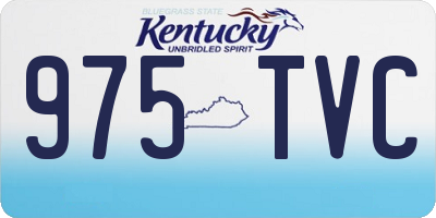 KY license plate 975TVC