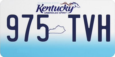 KY license plate 975TVH