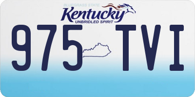 KY license plate 975TVI