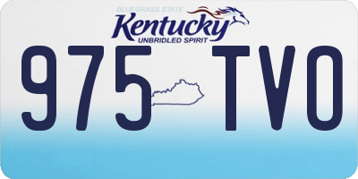 KY license plate 975TVO