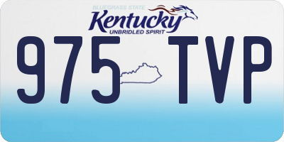 KY license plate 975TVP