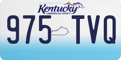 KY license plate 975TVQ