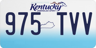 KY license plate 975TVV