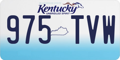 KY license plate 975TVW