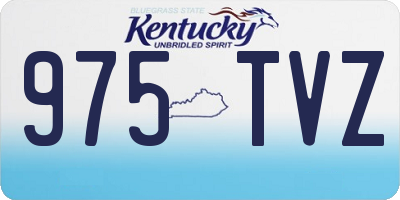 KY license plate 975TVZ