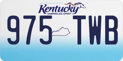 KY license plate 975TWB