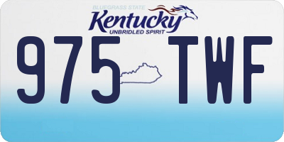 KY license plate 975TWF
