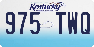 KY license plate 975TWQ