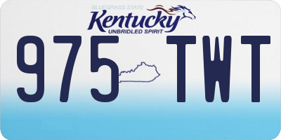 KY license plate 975TWT