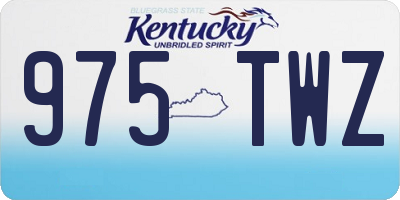 KY license plate 975TWZ