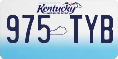 KY license plate 975TYB