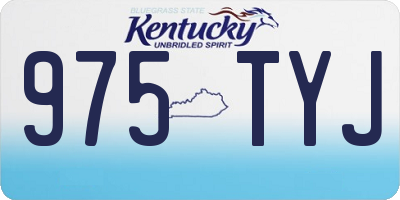 KY license plate 975TYJ