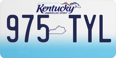 KY license plate 975TYL