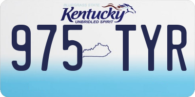KY license plate 975TYR