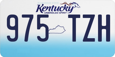 KY license plate 975TZH