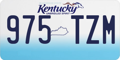KY license plate 975TZM