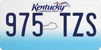 KY license plate 975TZS