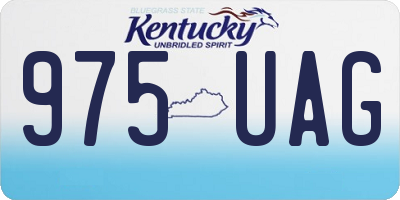 KY license plate 975UAG