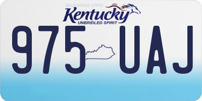 KY license plate 975UAJ