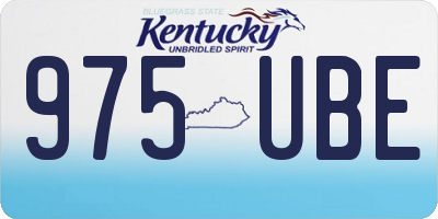 KY license plate 975UBE