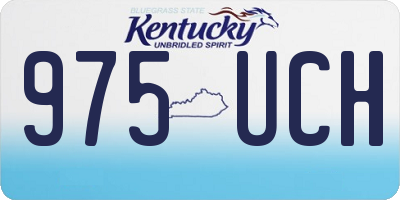KY license plate 975UCH