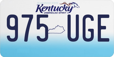 KY license plate 975UGE